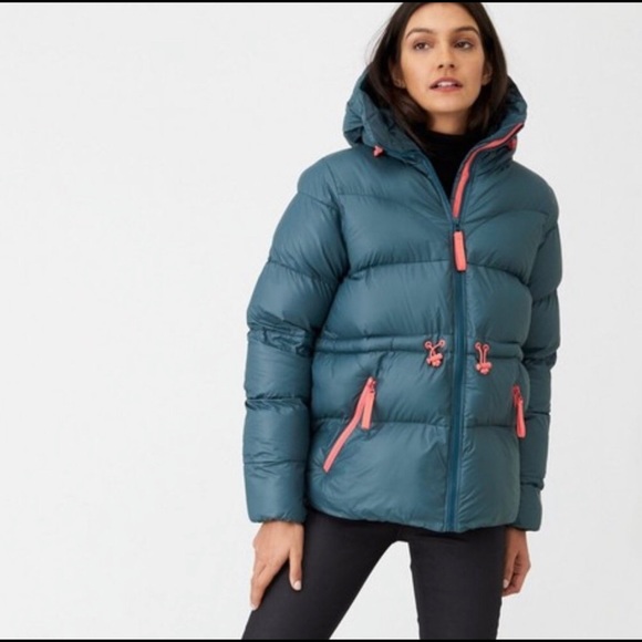 Hunter A Line Puffer Hooded Jacket Sz 